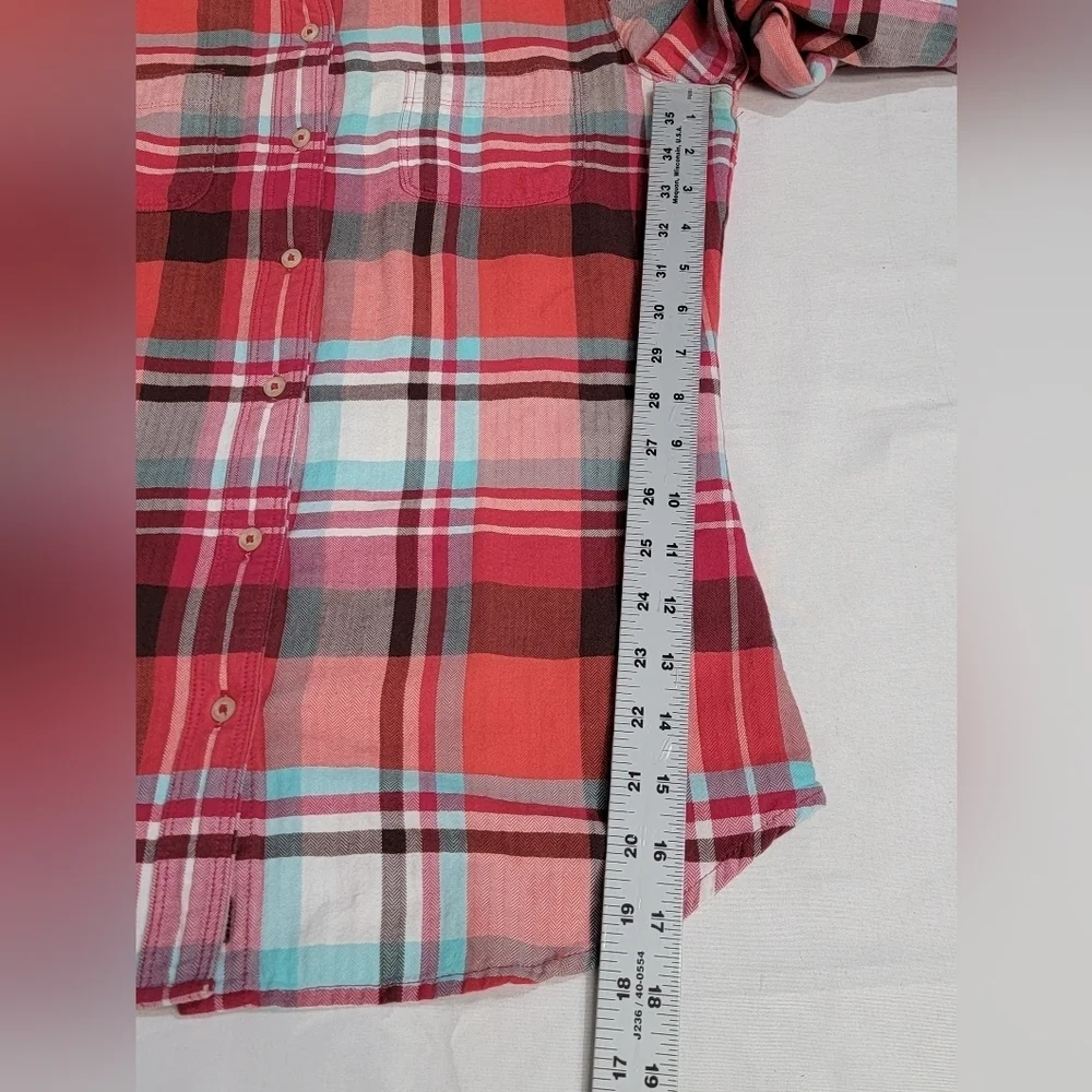 The North Face Wonens Size Small Herringbone Check 100% Cotton Shirt